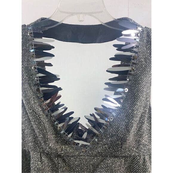 Anna Sui For Target Gray Tweed Jumper Dress Size S - Picture 4 of 12